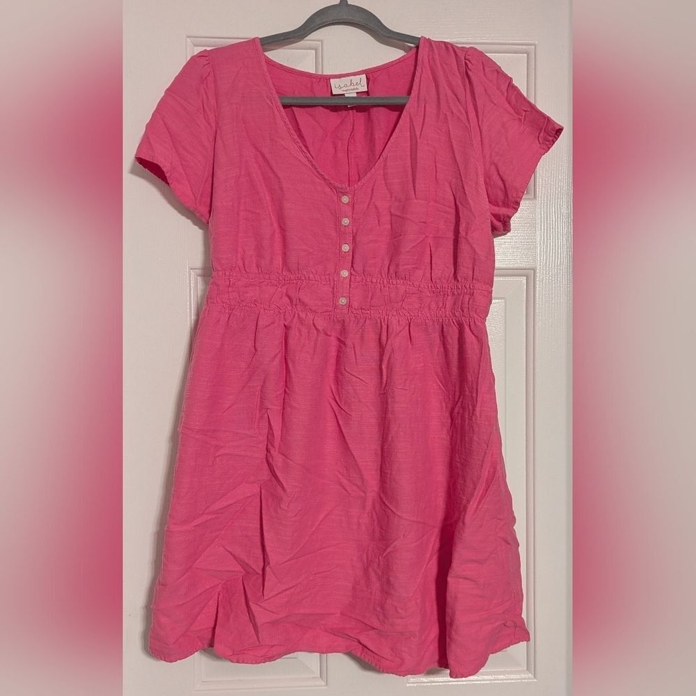 Isabel Maternity by Ingrid & Isabel Barbie Pink Mini Dress